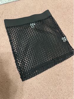 New large black mesh short gothic festival rave mini skirt outfit emo goth