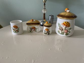 Merry Mushroom Cannister Set