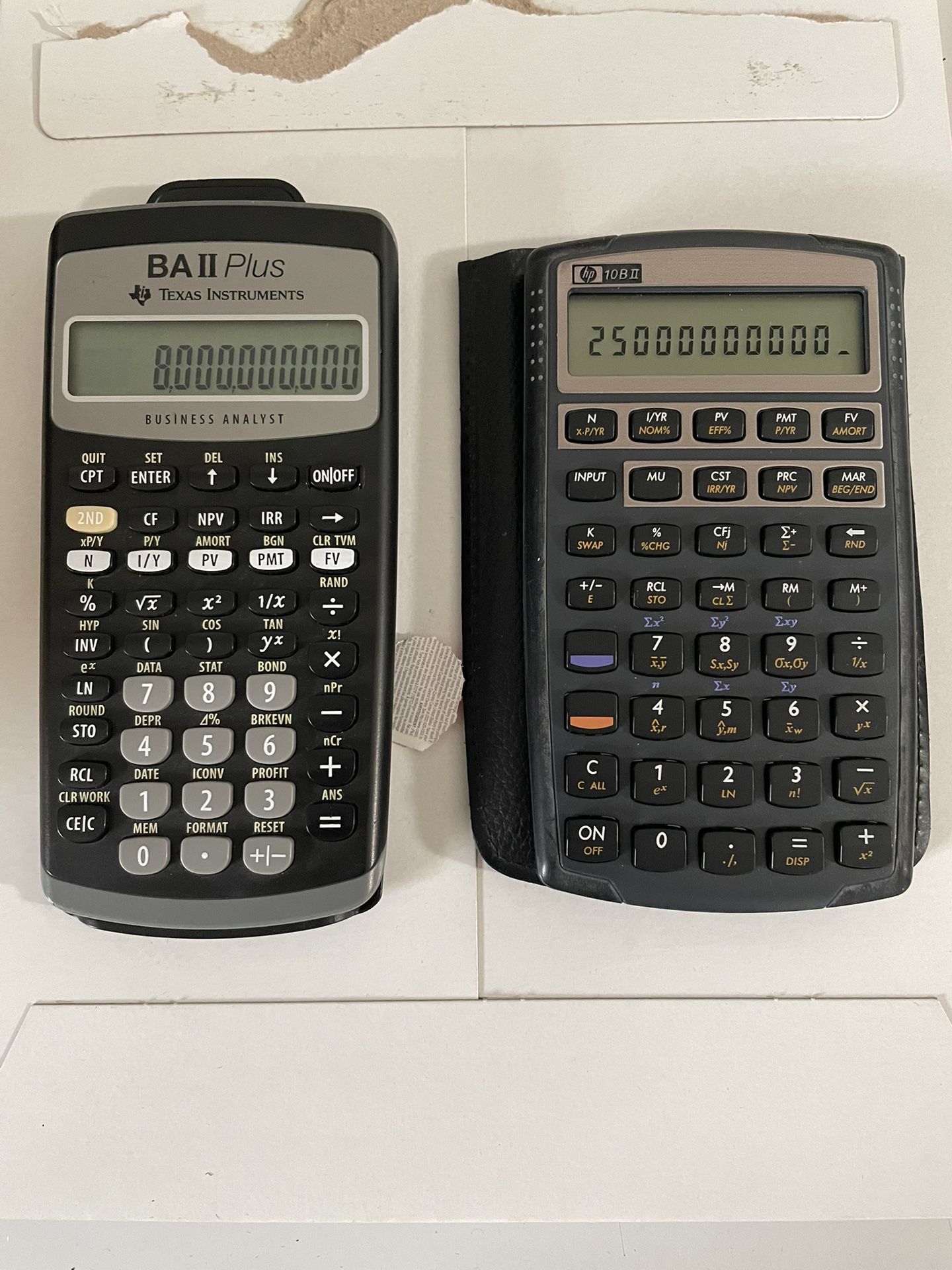 Calculators  Hp Texas Instruments 
