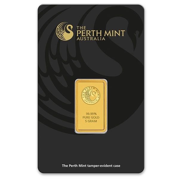 The Perth Mint 5 Gram Gold Bar (In Assay)