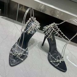 Shoes YSL 39 size High Heels Black 