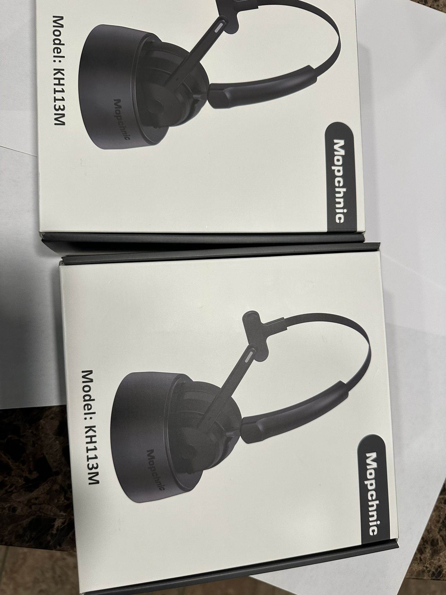 New Mopchnic Bluetooth Headset Wireless Headset KH113M for Computers, Truckers