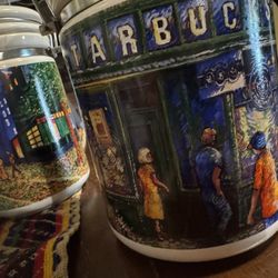 Starbucks vintage coffee canister’s. Mid 1990’s