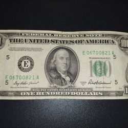 1950 $100 Bill Collectible