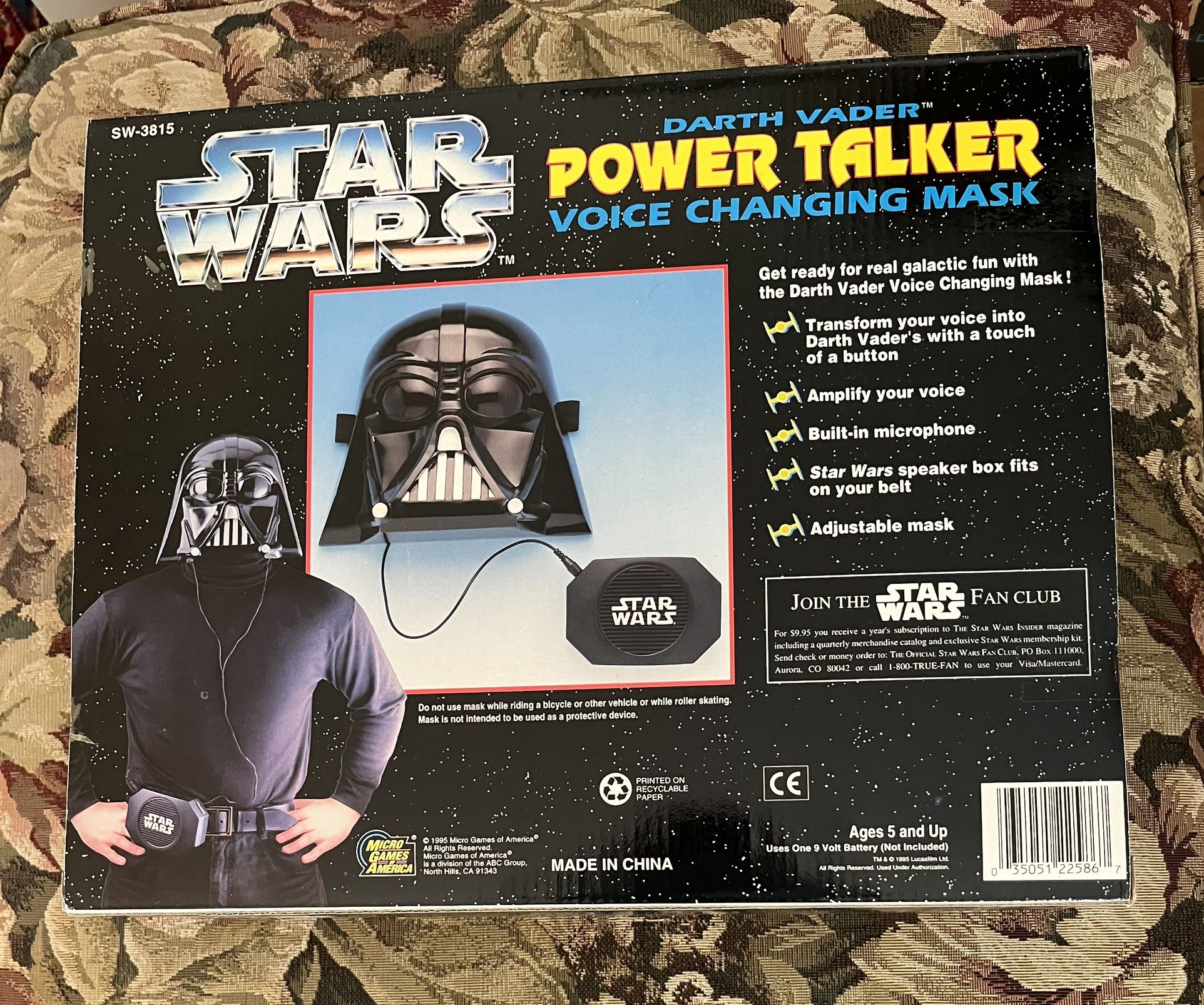 TWO STAR WARS DARTH VADER POWER TALKER VOICE CHANGING MASK NEW IN BOXES 1995