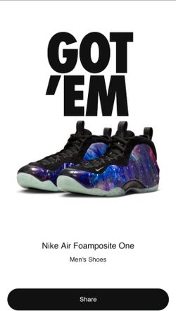 Foamposite one Galaxy