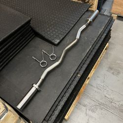 (Brand New) Olympic Ez Curl Barbell - Click On My Profile For More Gym Equipment 
