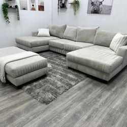 Gray Sectional Couch - Free Delivery 🚚 