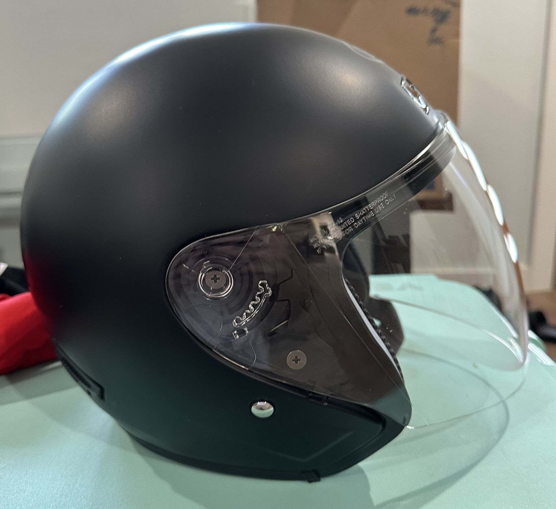 Bilt Roadster Motorcycle Helmet - Like New - Matt Black - Medium