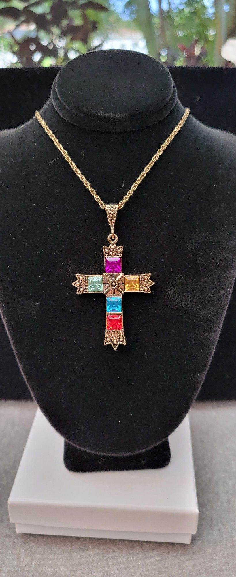 Stainless Glass Cross
