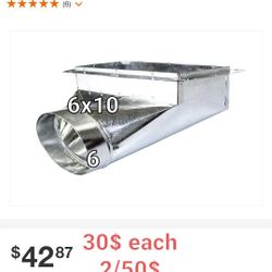 6x10x6 Angle Duct Boot