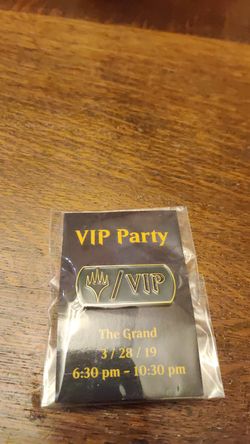Shhhh..VIP Party Pin