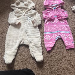 Fleece onesies warm