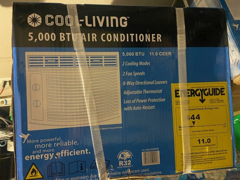 Cool Living 5000 BTU Window Air Conditioner with Installation Kit