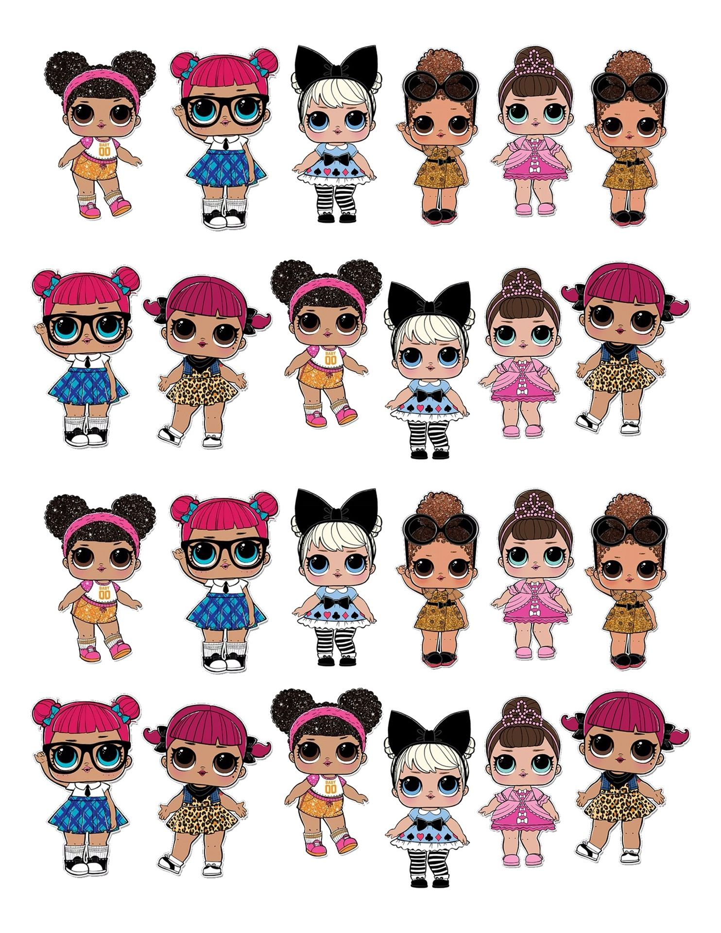 LOL cupcake toppers with tooth picks ready to use!
