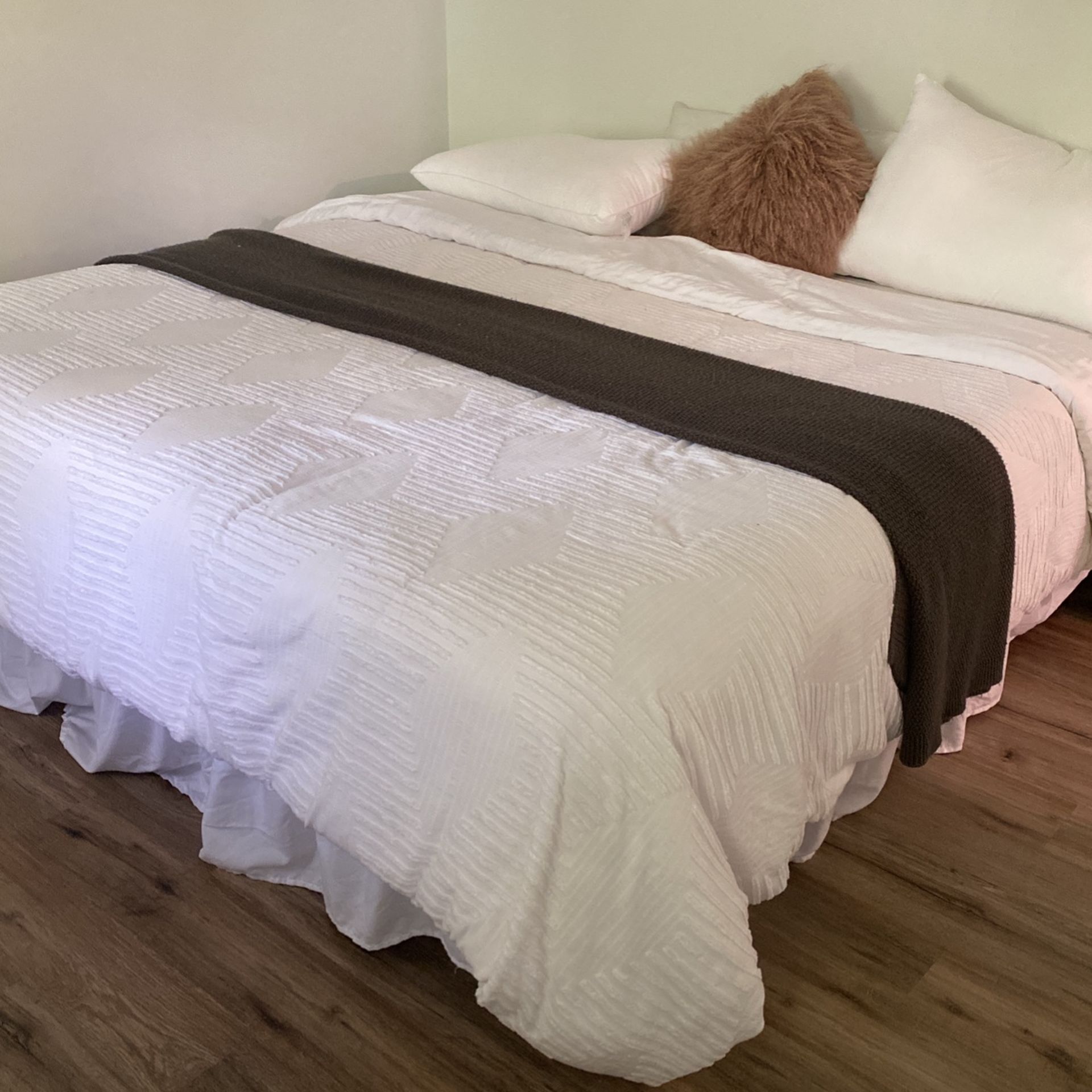 King Mattress + Bed Frame With Underbed Storage 