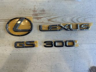 LEXUS GS300 - OEM Smoked Badges