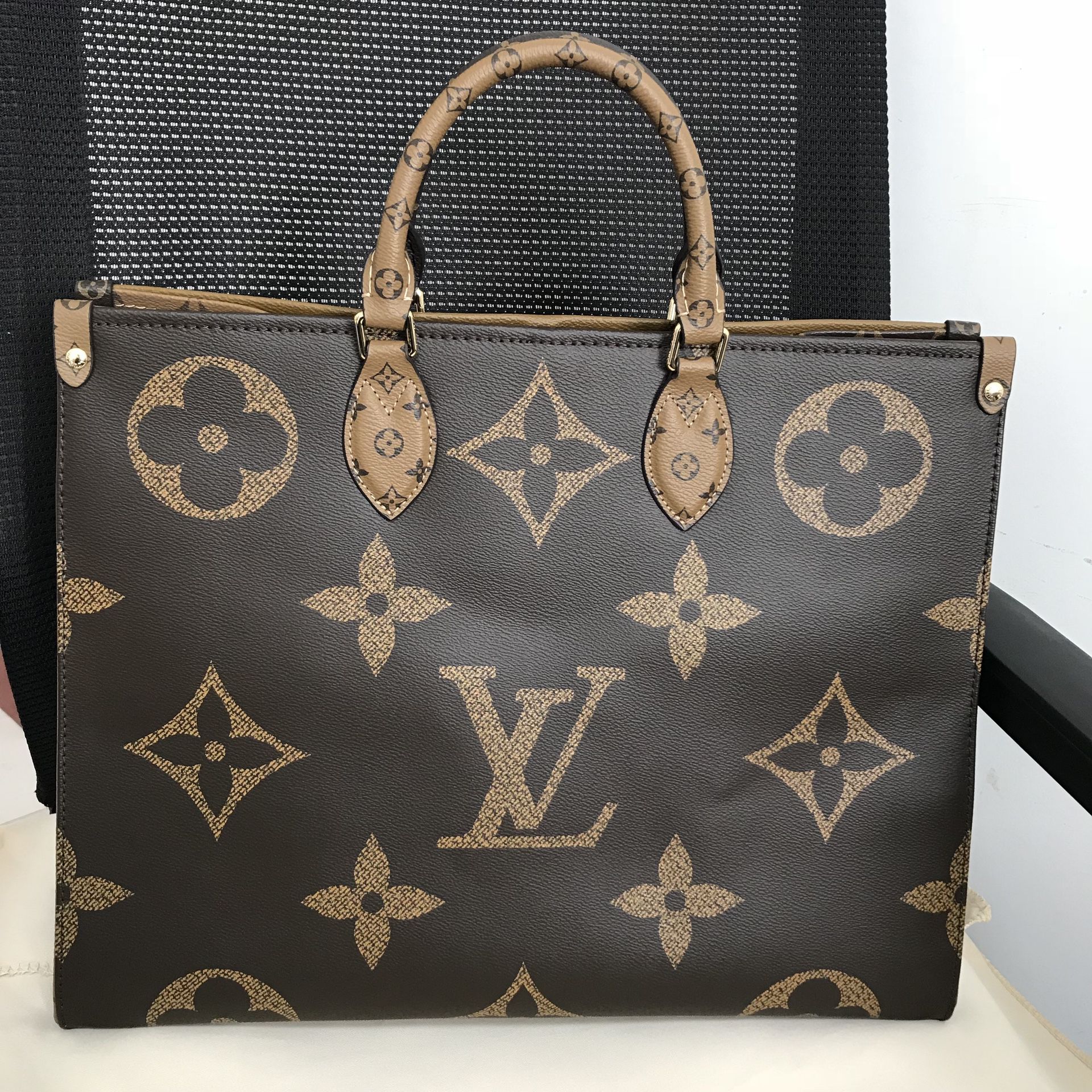 Louis Vuitton Monogram Coated Canvas Double Top Handle Bag on SALE