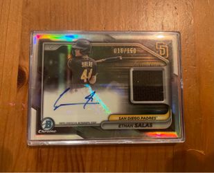 2024 Topps Bowman Chrome Ethan Salas Patch Auto /150