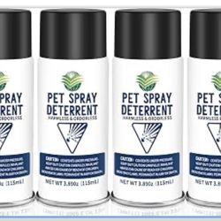 Cat Spray Deterrent System, Pet Deterrent Device Refill, CATSSS Refill [ 15.56Oz & 4 Pack ] Safe for Cats & Dogs Motion Activated Pet Deterrent Spray 