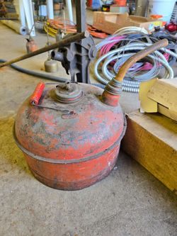 Vintage gas can