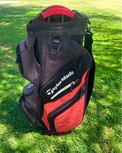 🏌️‍♂️⛳️❤️ $95 TaylorMade Golf Cart Bag Black and Red