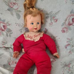 Vintage 1965 Baby Secret Mattel Plush Doll *Working Pullstring!*