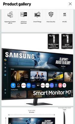 Like New Samsung 43” 4k M7 Gaming Smart Monitor!