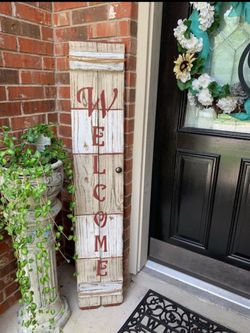 Handcrafted sign