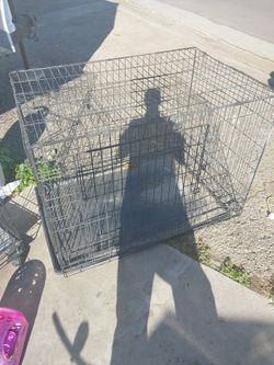 Large Wire Dog Crate with Tray