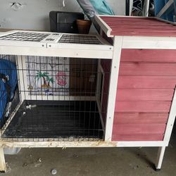 Small Animal Wooden Cage 