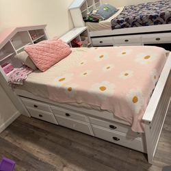 2 Trundle Way Fair Twin Size Beds 