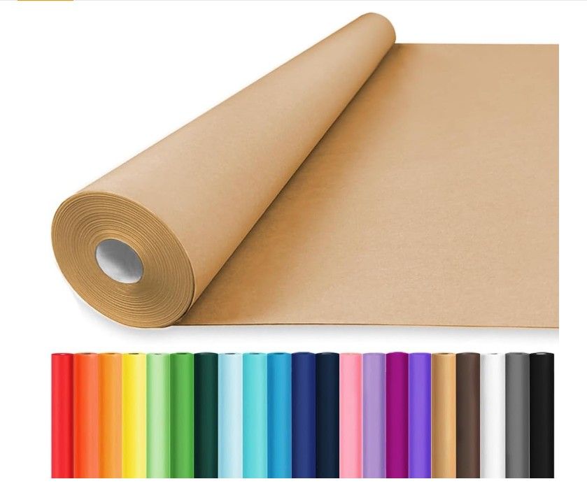 Vanhench 36"x200' Brown Wrapping Paper Roll 4B-7