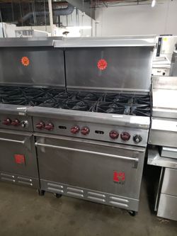 Used Wolf 36"L Range With 6-Burners And Standard Oven Natural Gas