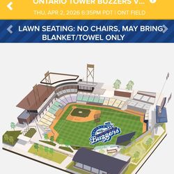 Ontario Tower Buzzers Opening day tickets