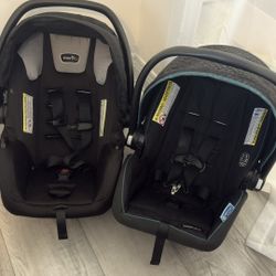 Graco + Evenflo Infant Car Seat With Base