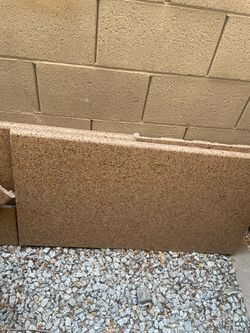 Used quartz countertops for backyard bbq project