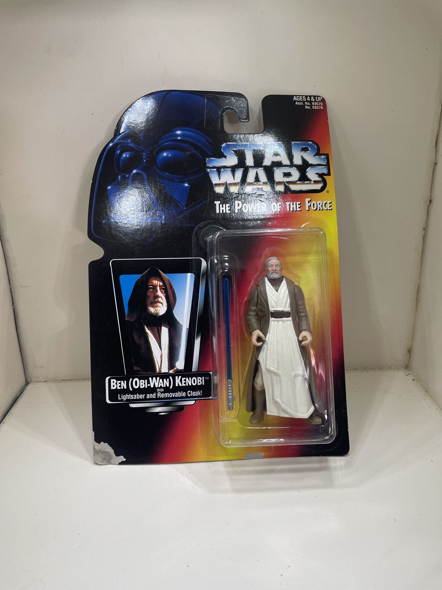 Starwars the power of the force Ben Kenobi RARE SHORT SABER