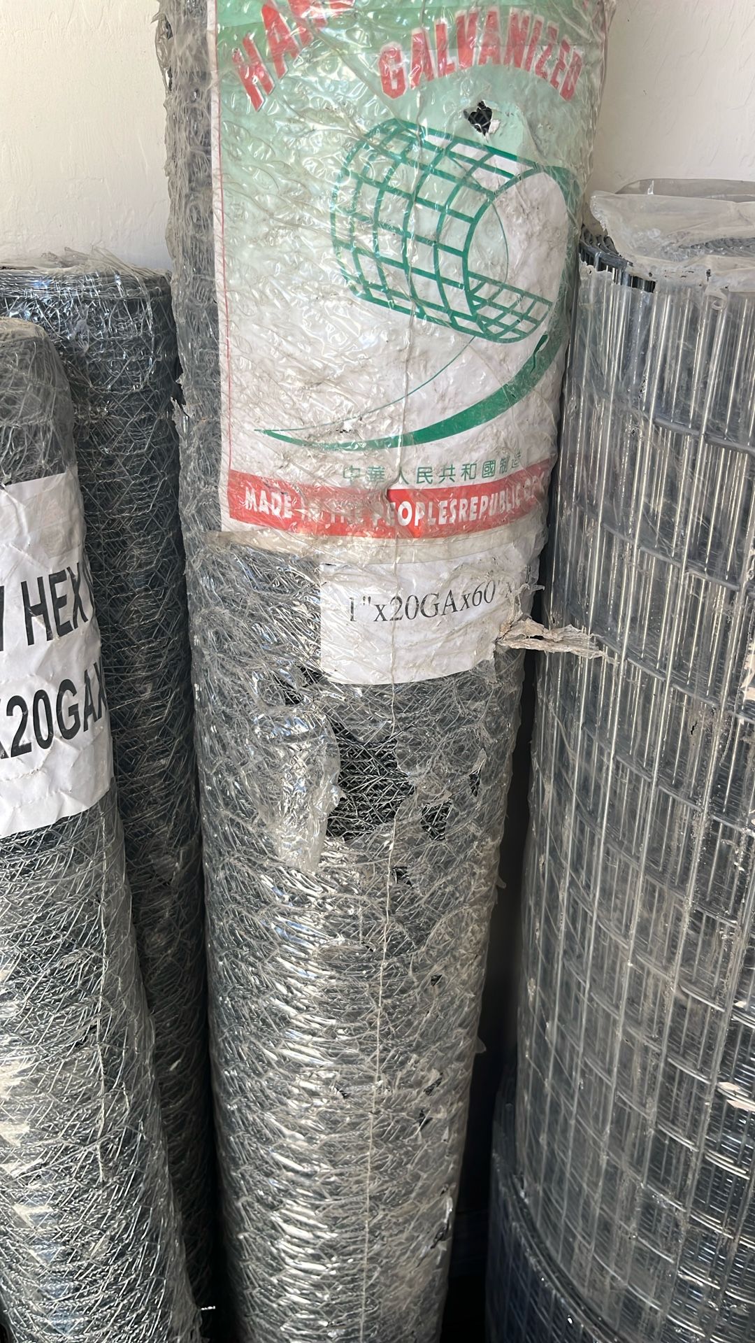 60” Chicken Wire 1” Spacing By 150’