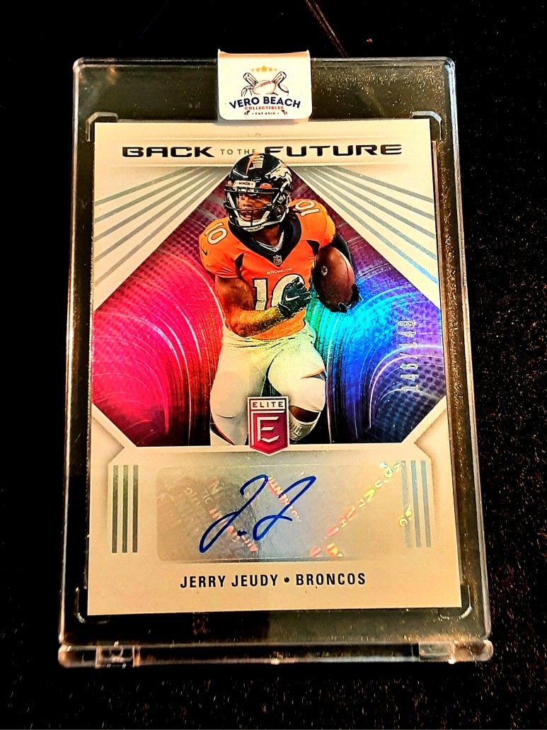 Jerry Jeudy 2022 Donruss Elite Autographed Card/149 CLEVELAND BROWNS NFL 
