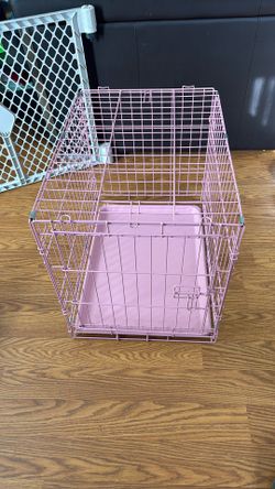 Pink Steel Pet Cage