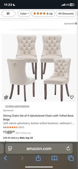 4 chairs  beige