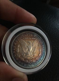 1884-S silver morgen dollar nice color