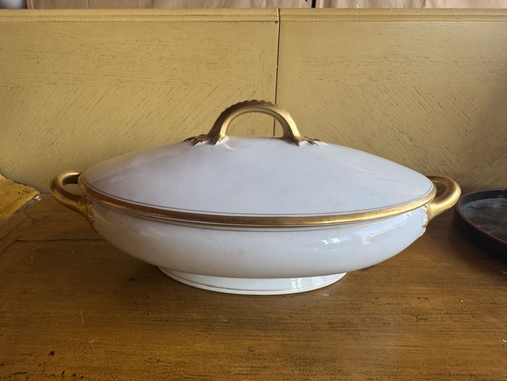 The Limoges France Bone China Vegetable Casserole & Top