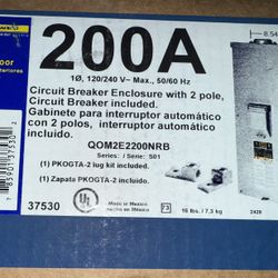 SquareD 200A Breaker Enclosure (Q0M2E2200NRB