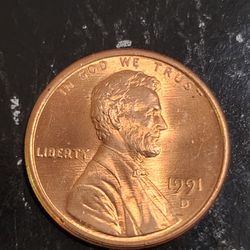 1 Cent 1991 D RD