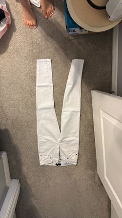 White jeans Banana Republic and Zara  $40 or $10 each for all 4 pairs .