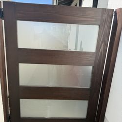 Red wood custom gates