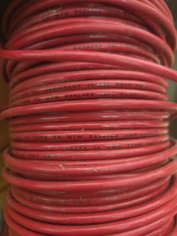 500ft spool of red 10 awg hook up copper wire