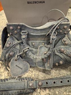 Balenciaga Medium Denim City Bag